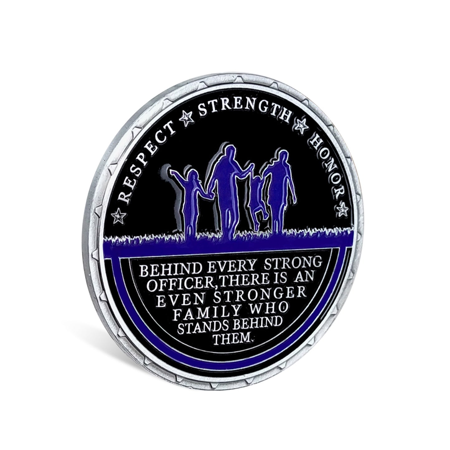 Police Officer Family Challenge Coin Honor Dad Father Respect Collectible Gift Coin