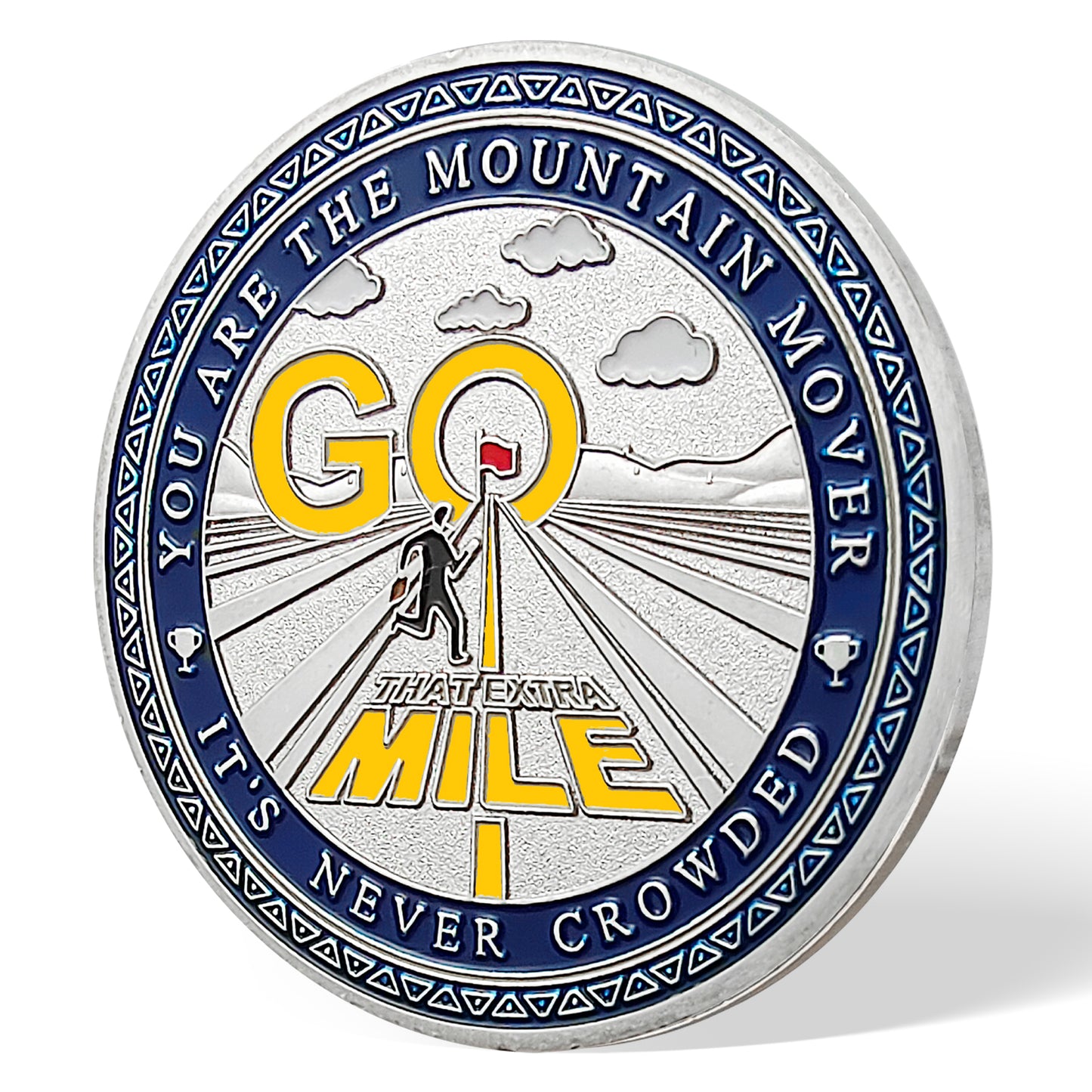 Encouragement Challenge Coin-employee Appreciation Gifts Inspirational Thank You Coin for Students and Cowokers-roads and Red Flags