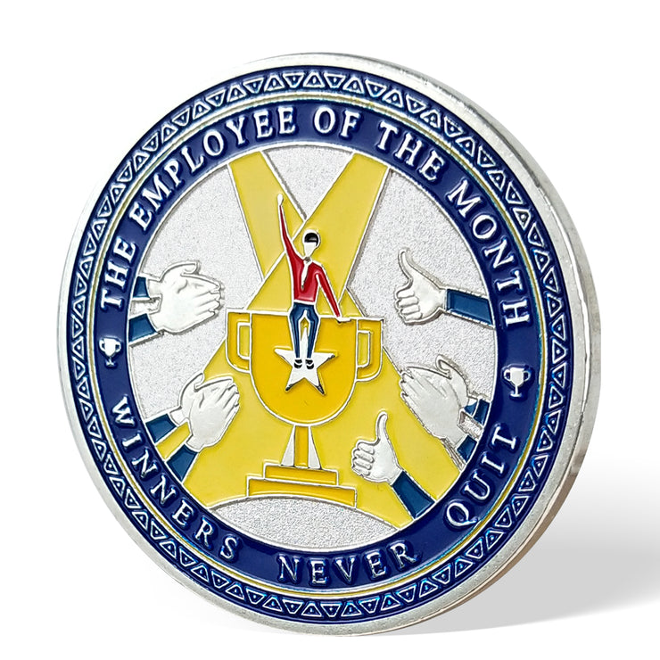 Encouragement Challenge Coin-employee Appreciation Gifts Inspirational Thank You Coin for Students and Cowokers-give You a Thumbs Up