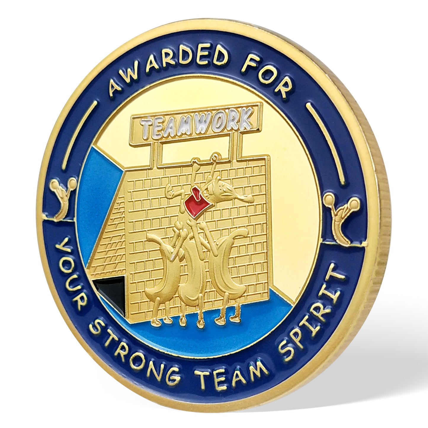 Encouragement Challenge Coin-Employee Appreciation Gifts Inspirational Thank You Coin for Students and Cowokers-Team Work