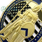 Thin Blue Line Shield Police Officer Challenge Coin