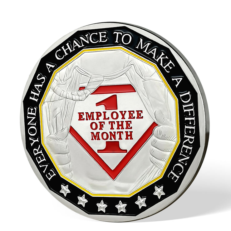 Encouragement Challenge Coin-employee Appreciation Gifts Inspirational Thank You Coin for Students and Cowokers-Star of the Month