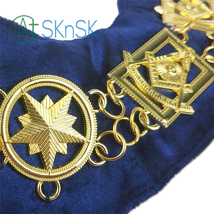 Masonic Grand Lodge Past Master Chain Collar