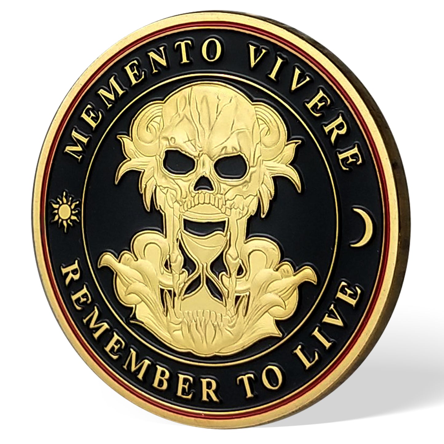 Memento Mori Coin-Momento Mori Coins for Daily Stoic Practice, Remember to Live EDC Coin