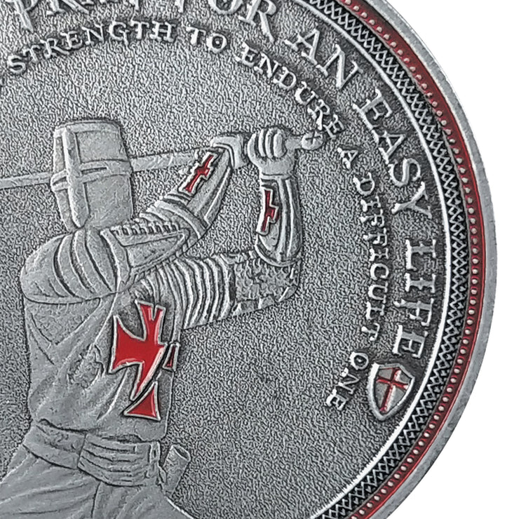 Knight Templar Challenge Coin Red Cross Religious Coin Collection Commemorative Gift