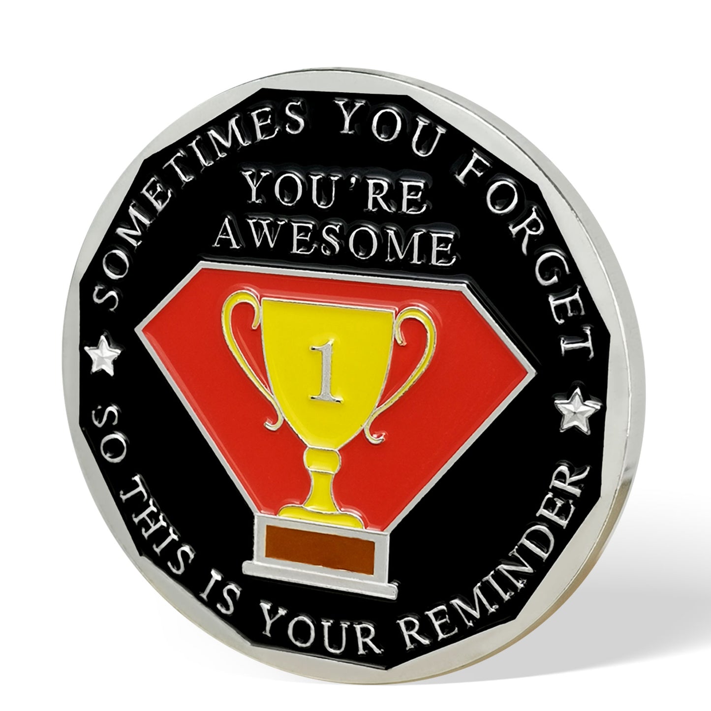 Encouragement Challenge Coin-Employee Appreciation Gifts Inspirational Thank You Coin for Students and Cowokers-Dedication in Leadership