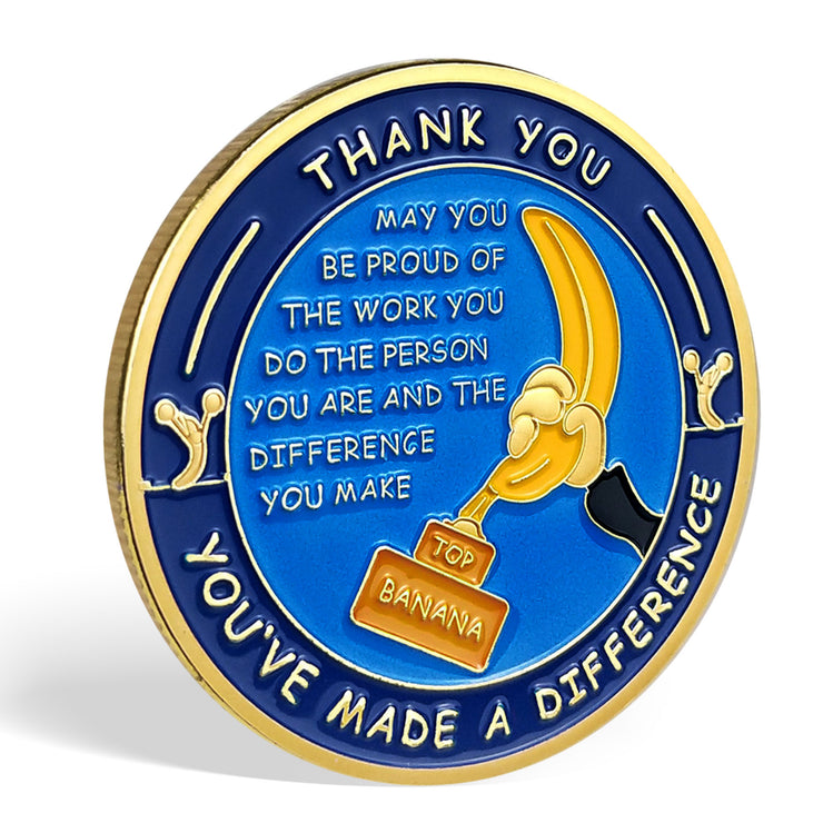 Encouragement Challenge Coin-Employee Appreciation Gifts Inspirational Thank You Coin for Students and Cowokers-Climb Stairs