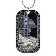 Law Enforcement Challenge Coin Dog Tag St Michael Police Guardian Pendant Chain
