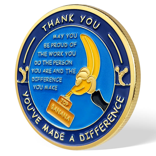 Encouragement Challenge Coin-Employee Appreciation Gifts Inspirational Thank You Coin for Students and Cowokers-Team Work