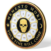 Memento Mori Coin-Momento Mori Coins for Daily Stoic Practice, Remember to Live EDC Coin