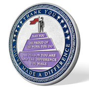 Encouragement Challenge Coin-employee Appreciation Gifts Inspirational Thank You Coin for Students and Cowokers-the Red Arrow Breaks the Wall