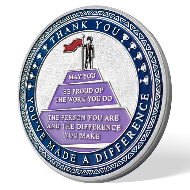 Encouragement Challenge Coin-employee Appreciation Gifts Inspirational Thank You Coin for Students and Cowokers-the Red Arrow Breaks the Wall