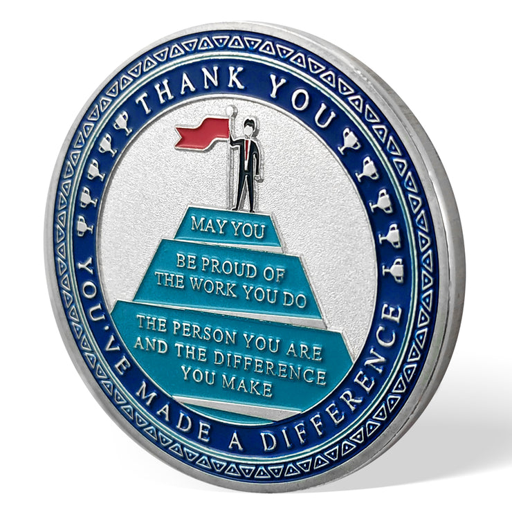 Encouragement Challenge Coin-Employee Appreciation Gifts Inspirational Thank You Coin for Students and Cowokers-Team Superman