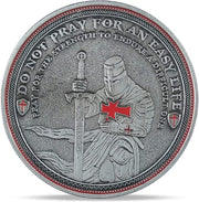 Knight Templar Challenge Coin Red Cross Religious Coin Collection Commemorative Gift