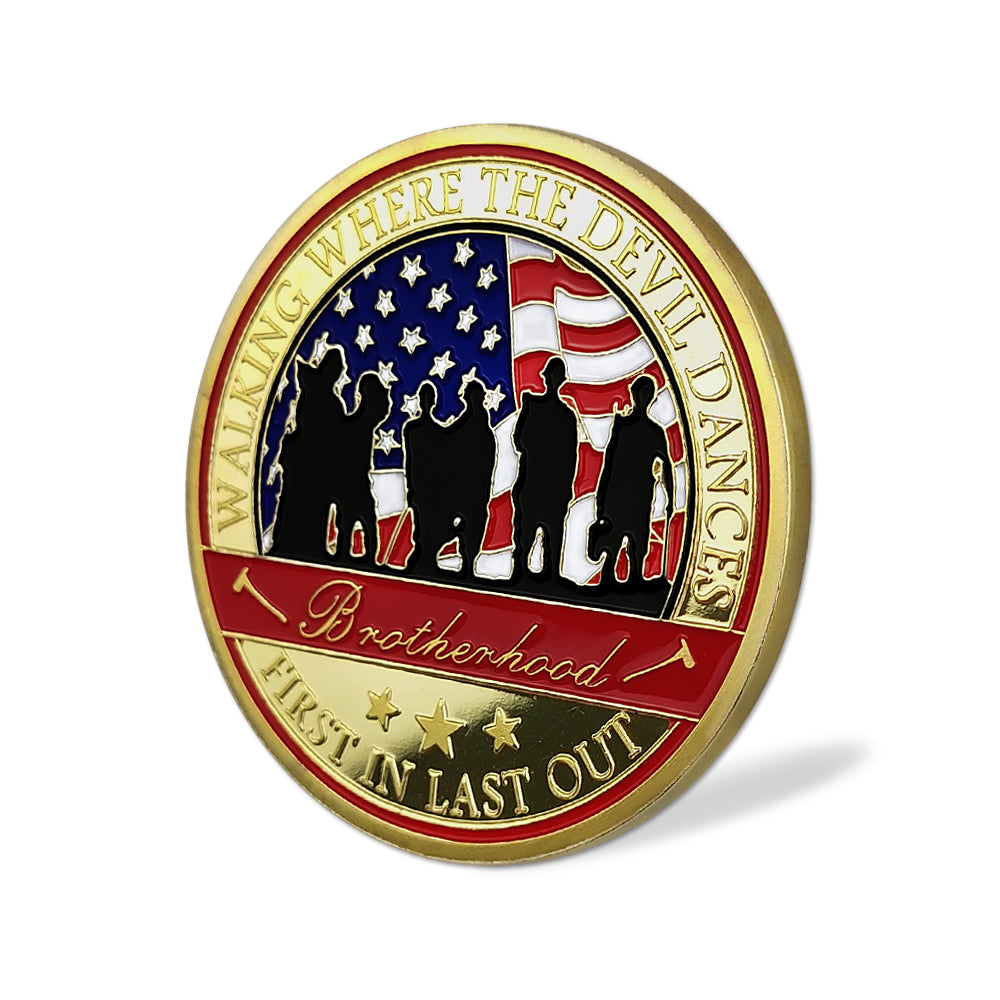 US Wild Land Firefighter Brotherhood Challenge Coin