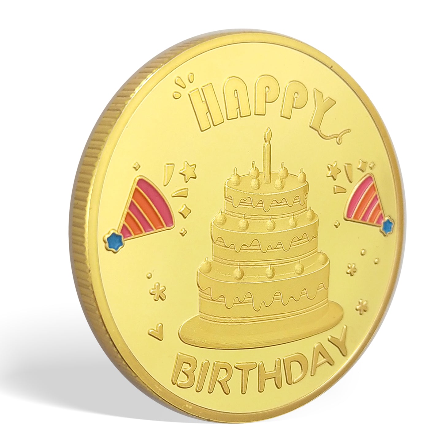 Happy Birthday Coin -Laughing and crying cake
