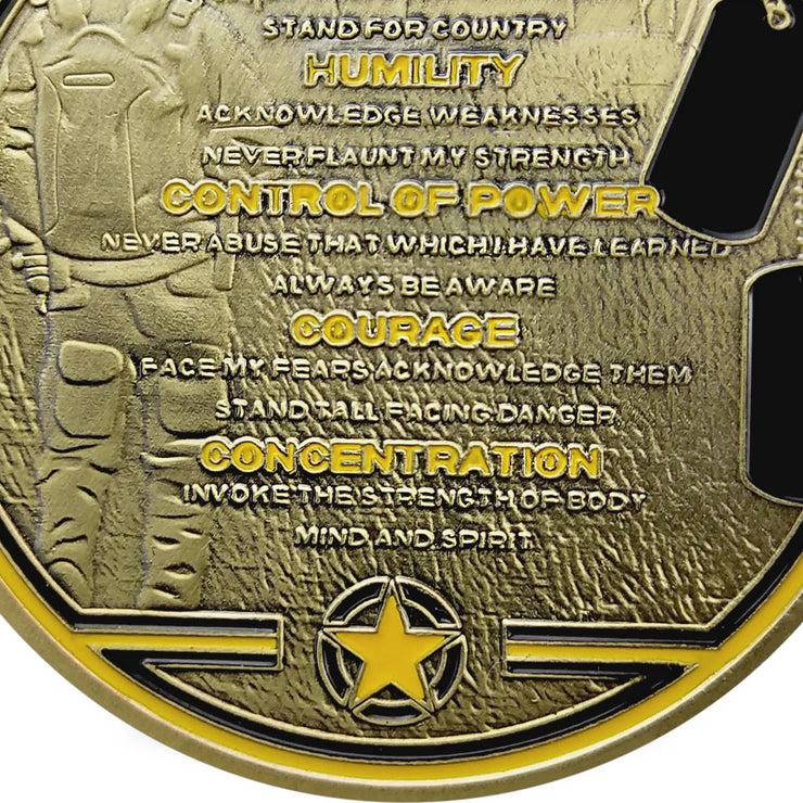 Military Challenge Coin Veteran Glory Creed Thank You Gift-AtSKnSK