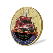 Thank You Medical Team Ambulance Paramedic’s Prayer Challenge Coin-AtSKnSK