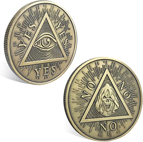 All Seeing Eyes or Death Skull Decision Coins