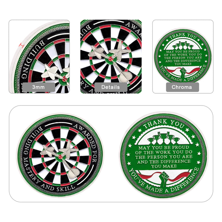 Encouragement Challenge Coin-Employee Appreciation Gifts Inspirational Thank You Coin for Students and Cowokers-Building Mastery and Skill