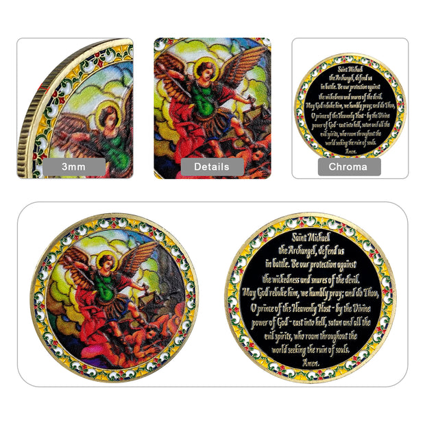 St Michael Arch Angel Prayer Decor Coin
