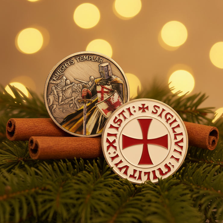 Knights Templar Challenge Coin 4 Style