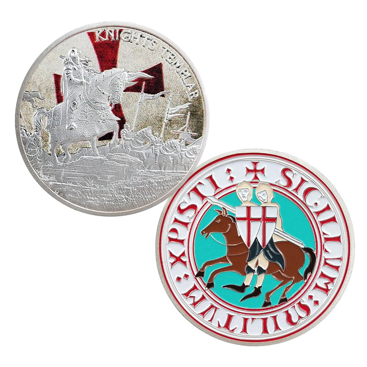 Knights Templar Challenge Coin 4 Style