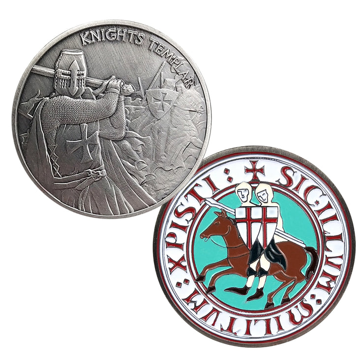 Knights Templar Challenge Coin 4 Style