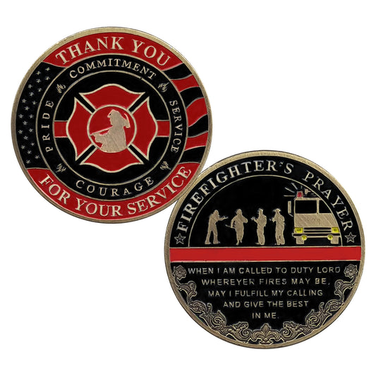 Firefighter Team Thank You Challenge Coin