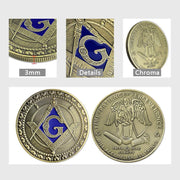 Masonic Challenge Coin With Guardian Angel Master Freemason Member Gift