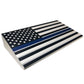 Thin Blue Line/ Stars and Stripes Engraving Challenge Coin Display