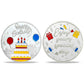 Happy Birthday Coin, Christian Birthday Gifts for Friends for Siblings, Grandson or Granddaughter, Boys & Girls, Red and Blue Balloon
