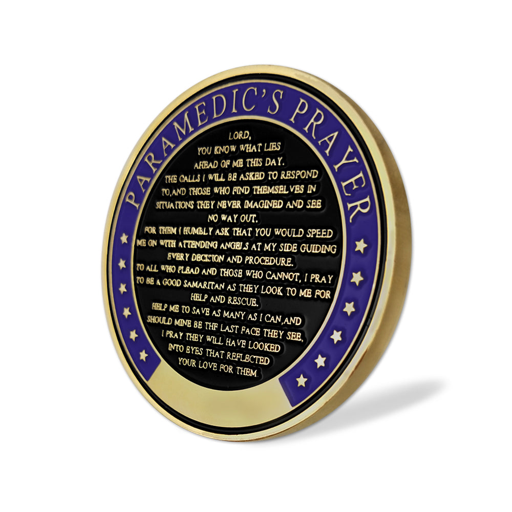 Thank You Medical Team Ambulance Paramedic’s Prayer Challenge Coin-AtSKnSK