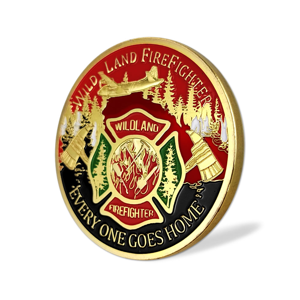 US Wild Land Firefighter Brotherhood Challenge Coin