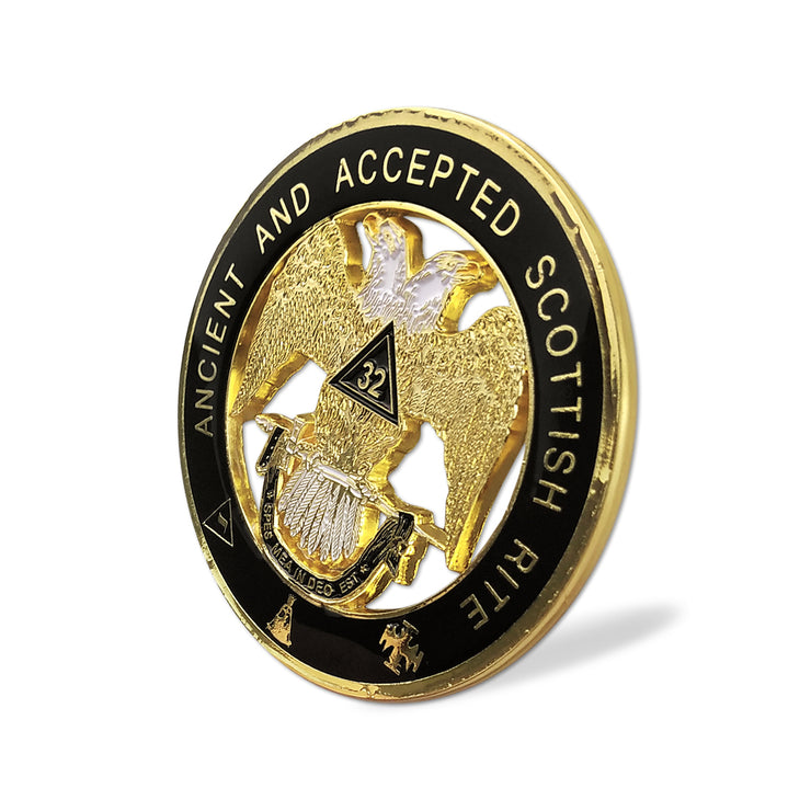 Scottish Rite 32 Auto Car Emblem