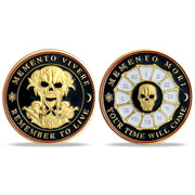 Memento Mori Coin-Momento Mori Coins for Daily Stoic Practice, Remember to Live EDC Coin