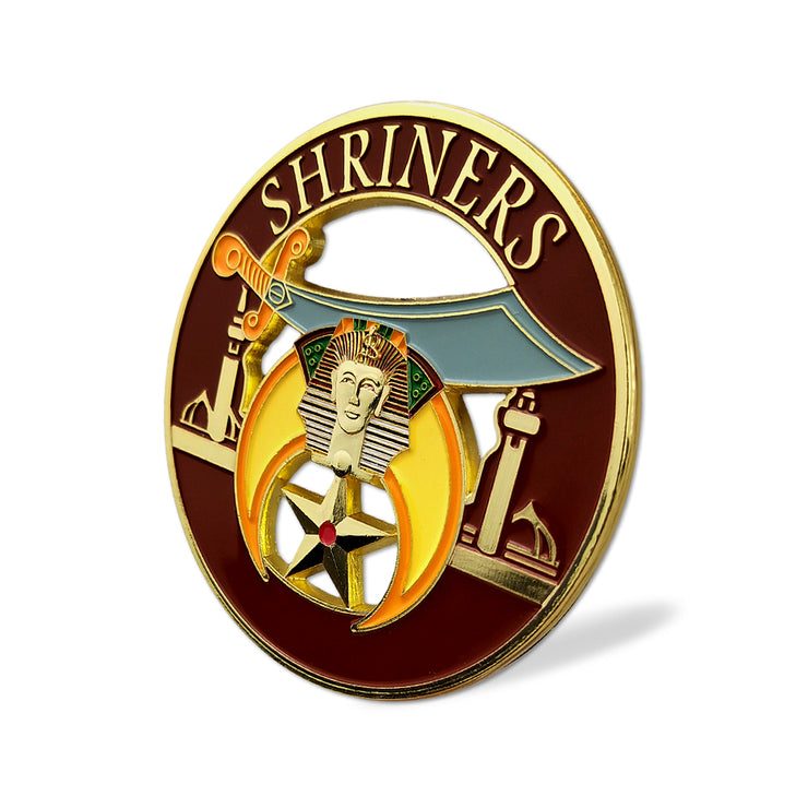Shriners Masons Auto Car Emblem