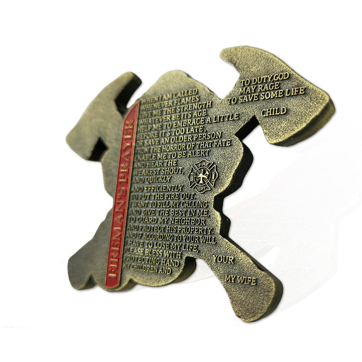 US Gas Mask Firefighter’s Prayer Challenge Coin