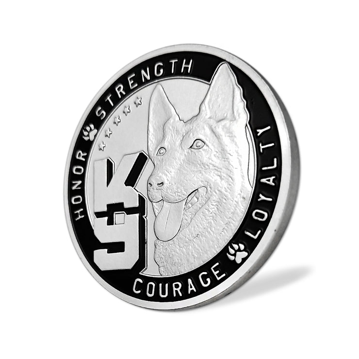K9 Police Dog Law Enforcement Challenge Coin