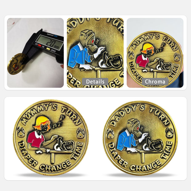 New Parent Decision Coin Funny Pregnancy Gifts for First Time Moms Dads Cute New Parents Gift for Couples