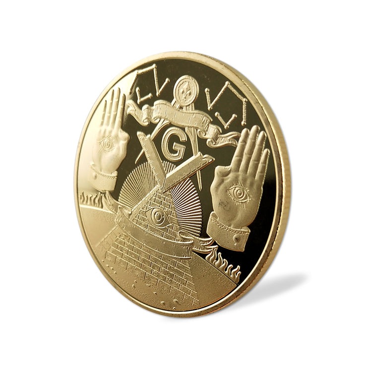 Masonic Freemason Lodge Challenge Coin