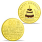Happy Birthday Coin, Birthday Gifts for Friends 40,50,60 Years,Imitation Gold
