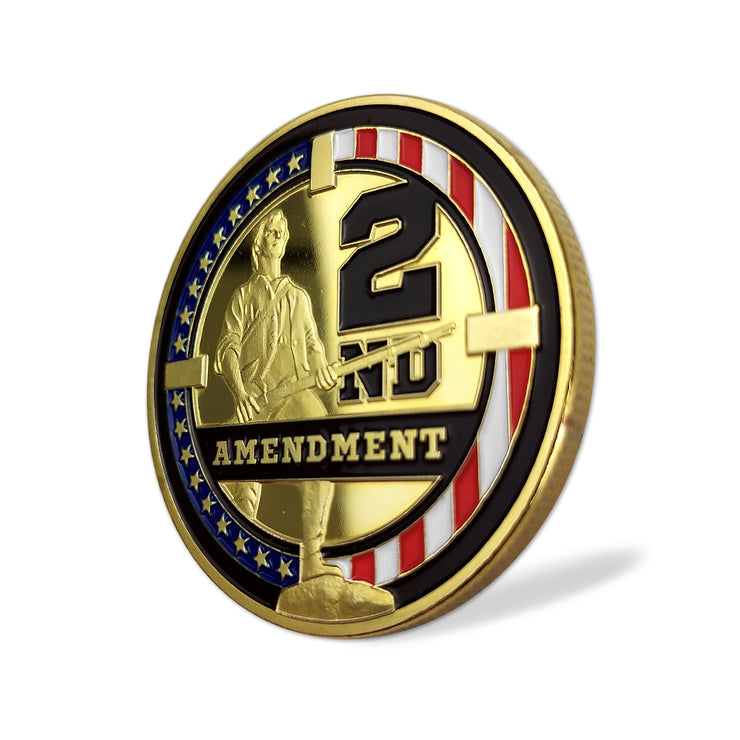 US Constitution 2nd Amendment Police Challenge Coin