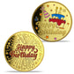 Happy Birthday Coin, Christian Birthday Gifts for Friends for Siblings, Grandson or Granddaughter, Boys & Girls, Lord Bless You, 16 Years,Gold