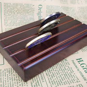 4 Rows Solid Wood Mini Challenge Coin Display