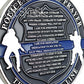 Guardian Angel Police Prayer Challenge Coin Sliver Religious Gift Coin