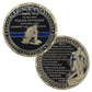 Law Enforcement Prayer Challenge Coin Bronze Crusader Warrior Police Collectible