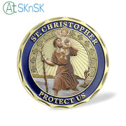 St Christopher Saint of Travelers Challenge Coin