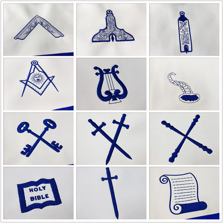 Masonic Blue Lodge 15 Stations Apron Bundle