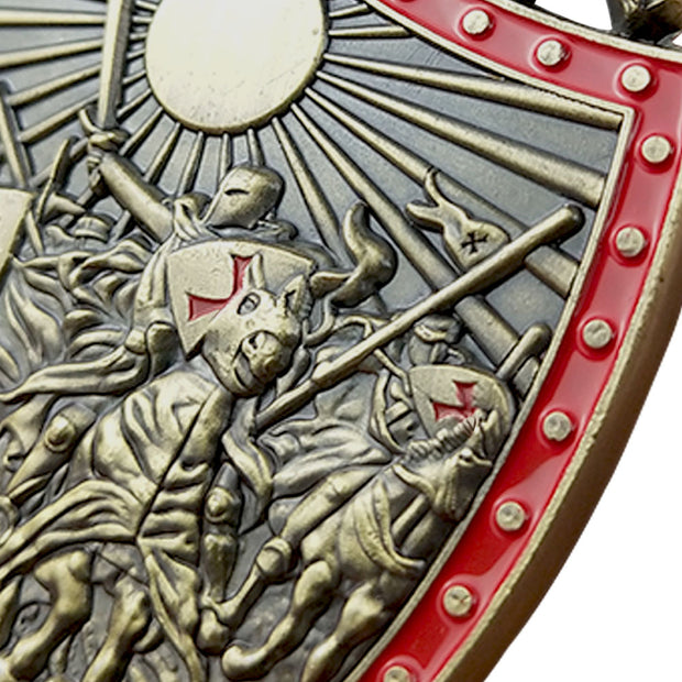 Knights Templar Double Sword Challenge Coin